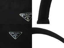 Load image into Gallery viewer, PRADA プラダ ハンドバッグ ホーボー MV515 トライアングルロゴ ブラック ナイロン シルバー金具 美品 中古 62273