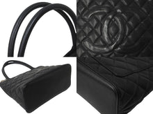 Load image into Gallery viewer, CHANEL シャネル 復刻トートバック A01804 8番台 キャビアスキン ブラック シルバープレート 美品 中古 62274
