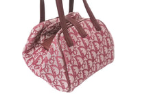 画像をギャラリービューアに読み込む, Christian Dior クリスチャンディオール ハンドバッグ トロッター柄 キャンバス レザー ゴールド金具 美品 中古 62275