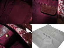 画像をギャラリービューアに読み込む, Christian Dior クリスチャンディオール ハンドバッグ トロッター柄 キャンバス レザー ゴールド金具 美品 中古 62275