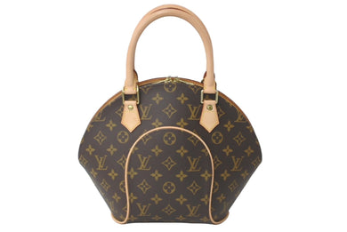極美品 LOUIS VUITTON ルイヴィトン ハンドバッグ M51127 エリプスPM モノグラムキャンバス ブラウン ゴールド金具 中古 62278