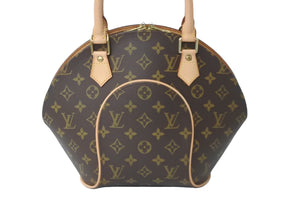 極美品 LOUIS VUITTON ルイヴィトン ハンドバッグ M51127 エリプスPM モノグラムキャンバス ブラウン ゴールド金具 中古 62278