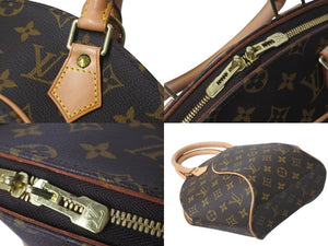極美品 LOUIS VUITTON ルイヴィトン ハンドバッグ M51127 エリプスPM モノグラムキャンバス ブラウン ゴールド金具 中古 62278