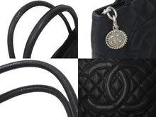 Load image into Gallery viewer, 極美品 CHANEL シャネル 復刻トートバック A01804 15番台 キャビアスキン ブラック シルバープレート 中古 62280
