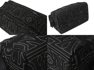 LOUIS VUITTON ルイヴィトン スノー カプセル コレクション ドップキット ナイロン ブラック M21435 ICチップ 良品 中古 62281