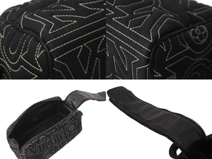 LOUIS VUITTON ルイヴィトン スノー カプセル コレクション ドップキット ナイロン ブラック M21435 ICチップ 良品 中古 62281