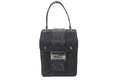 極美品 Christian Dior クリスチャンディオール バニティ ハンドバッグ ストリートシック トロッター ジャガード レザー 中古 62284