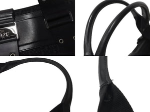 Christian Dior クリスチャンディオール トートバッグ ストリートシック ロゴ オブリーク キャンバス レザー 美品 中古 62285