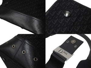 Christian Dior クリスチャンディオール トートバッグ ストリートシック ロゴ オブリーク キャンバス レザー 美品 中古 62285