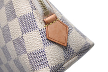 画像をギャラリービューアに読み込む, LOUIS VUITTON ルイヴィトン ポシェット コスメティック 化粧ポーチ N60024 ダミエアズール ホワイト ゴールド金具 美品 中古 62287