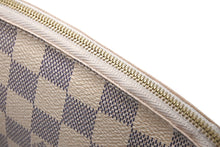 画像をギャラリービューアに読み込む, LOUIS VUITTON ルイヴィトン ポシェット コスメティック 化粧ポーチ N60024 ダミエアズール ホワイト ゴールド金具 美品 中古 62287