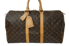 Load image into Gallery viewer, LOUIS VUITTON ルイヴィトン モノグラム キーポル45 ボストンバッグ PVC レザー M41428 ゴールド金具 ブラウン 良品 中古 62288