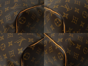 LOUIS VUITTON ルイヴィトン モノグラム キーポル45 ボストンバッグ PVC レザー M41428 ゴールド金具 ブラウン 良品 中古 62288
