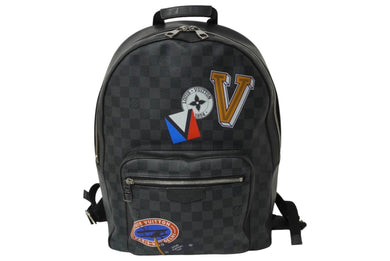 LOUIS VUITTON ルイヴィトン ダミエグラフィット ジョッシュ リュック N64424 ブラック ロゴ バックパック 良品 中古 62289