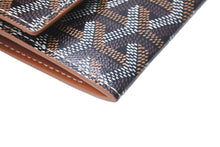 画像をギャラリービューアに読み込む, 新品未使用 GOYARD ゴヤール マリニー コインケース ヘリンボーン 二つ折り ブラック ブラウン 中古 62290