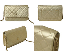 Load image into Gallery viewer, 極美品 CHANEL シャネル チェーンショルダーバック ココマーク ラムスキン グリーン ゴールド金具 中古 62305