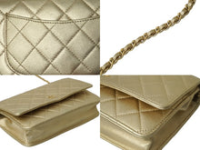 Load image into Gallery viewer, 極美品 CHANEL シャネル チェーンショルダーバック ココマーク ラムスキン グリーン ゴールド金具 中古 62305