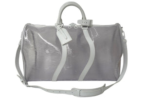 極美品 LOUIS VUITTON ルイ ヴィトン エピ プラージュ キーポル バンドリエール 50cm M55814 ボストンバッグ 中古 62303