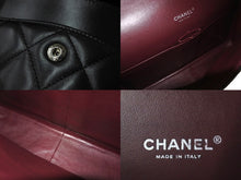 Load image into Gallery viewer, CHANEL シャネル Wフラップチェーンショルダーバッグ デカマトラッセ 33cm 18番台 ラムスキン ブラック シルバー 美品 中古 62304