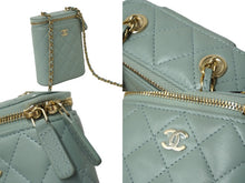 Load image into Gallery viewer, 極美品 CHANEL シャネル チェーンショルダーバック ココマーク ラムスキン グリーン ゴールド金具 中古 62305