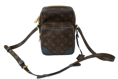 LOUIS VUITTON ルイヴィトン アマゾン ショルダーバッグ M45233 モノグラムキャンバス ブラウン ゴールド金具 美品 中古 62308