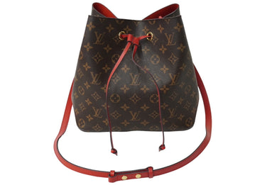 LOUIS VUITTON ルイヴィトン モノグラム M44021 モノグラム ネオノエ ショルダーバッグ バケットバッグ コクリコ 中古 62309