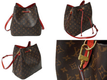 画像をギャラリービューアに読み込む, LOUIS VUITTON ルイヴィトン モノグラム M44021 モノグラム ネオノエ ショルダーバッグ バケットバッグ コクリコ 中古 62309
