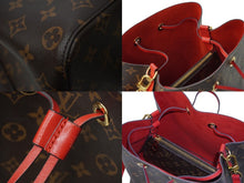画像をギャラリービューアに読み込む, LOUIS VUITTON ルイヴィトン モノグラム M44021 モノグラム ネオノエ ショルダーバッグ バケットバッグ コクリコ 中古 62309