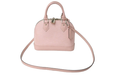 LOUIS VUITTON ルイヴィトン アルマBB ハンドバッグ M41327 エピレザー ローズバレリーヌ ピンク シルバー金具 美品 中古 62312