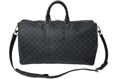 極美品 LOUIS VUITTON ルイヴィトン キーポル バンドリエール 45 ボストンバッグ 2WAY ダミエコバルト N41349 中古 62316