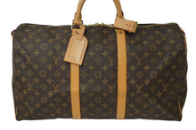 Load image into Gallery viewer, LOUIS VUITTON ルイヴィトン モノグラム キーポル50 ボストンバッグ ブラウン M41426 旅行バッグ ロゴ 良品 中古 62317