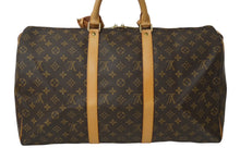 Load image into Gallery viewer, LOUIS VUITTON ルイヴィトン モノグラム キーポル50 ボストンバッグ ブラウン M41426 旅行バッグ ロゴ 良品 中古 62317