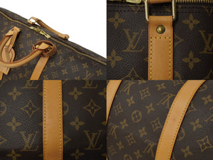 LOUIS VUITTON ルイヴィトン モノグラム キーポル50 ボストンバッグ ブラウン M41426 旅行バッグ ロゴ 良品 中古 62317