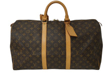 Load image into Gallery viewer, LOUIS VUITTON ルイヴィトン モノグラム キーポル50 ボストンバッグ ブラウン M41426 旅行バッグ ロゴ 良品 中古 62318