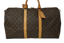 Load image into Gallery viewer, LOUIS VUITTON ルイヴィトン モノグラム キーポル50 ボストンバッグ ブラウン M41426 旅行バッグ ロゴ 良品 中古 62318