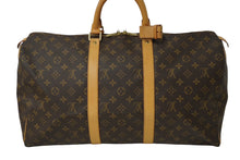 Load image into Gallery viewer, LOUIS VUITTON ルイヴィトン モノグラム キーポル50 ボストンバッグ ブラウン M41426 旅行バッグ ロゴ 良品 中古 62318