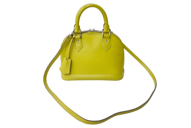 LOUIS VUITTON ルイヴィトン エピ アルマBB 2WAYショルダーバッグ M57446 ジョーヌセドラ シルバー金具 良品 中古 62324