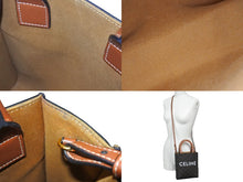 Load image into Gallery viewer, CELINE セリーヌ ミニ バーティカル トリオンフ キャンバス ハンドバッグ 2WAY 194372BZK ロゴプリント 美品 中古 62325