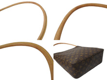 Load image into Gallery viewer, LOUIS VUITTON ルイヴィトン ハンドバッグ ルーピングGM モノグラムキャンバス M51145 ブラウン 美品 中古 62326