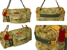 Load image into Gallery viewer, LOUIS VUITTON ルイヴィトン モノグラモフラージュ リス ボストンバッグ カーキ 村上隆 デニム 08AW M95771 良品 中古 62327