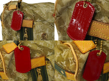 Load image into Gallery viewer, LOUIS VUITTON ルイヴィトン モノグラモフラージュ リス ボストンバッグ カーキ 村上隆 デニム 08AW M95771 良品 中古 62327