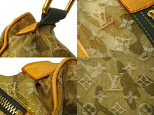 Load image into Gallery viewer, LOUIS VUITTON ルイヴィトン モノグラモフラージュ リス ボストンバッグ カーキ 村上隆 デニム 08AW M95771 良品 中古 62327