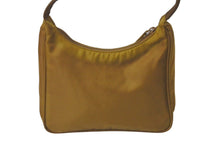 Load image into Gallery viewer, PRADA プラダ ハンドバッグ ホーボー MV515 トライアングルロゴ 三角ロゴ ブラウン キャメル シルバー金具 美品 中古 62329