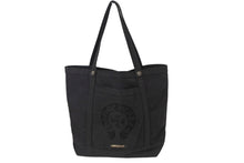 Load image into Gallery viewer, CHROME HEARTS クロムハーツ CHプラス トートバッグ ハンドバッグ コットン ブラック シルバー925 シルバー 金具 良品 中古 62331