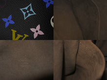 画像をギャラリービューアに読み込む, 極美品 LOUIS VUITTON ルイヴィトン ハンドバッグ トゥルーヴィル ブラック M92662 マルチカラー ゴールド金具 中古 62334