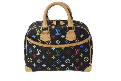 極美品 LOUIS VUITTON ルイヴィトン ハンドバッグ トゥルーヴィル ブラック M92662 マルチカラー ゴールド金具 中古 62334