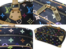 画像をギャラリービューアに読み込む, 極美品 LOUIS VUITTON ルイヴィトン ハンドバッグ トゥルーヴィル ブラック M92662 マルチカラー ゴールド金具 中古 62334