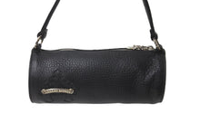 Load image into Gallery viewer, 極美品 CHROME HEARTS クロムハーツ 筒型バッグ GRINDS ミニセメタリークロスパッチ スクロールラベルリング ブラック 中古 62335