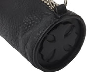 Load image into Gallery viewer, 極美品 CHROME HEARTS クロムハーツ 筒型バッグ GRINDS ミニセメタリークロスパッチ スクロールラベルリング ブラック 中古 62335