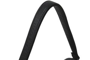 極美品 CHROME HEARTS クロムハーツ 筒型バッグ GRINDS ミニセメタリークロスパッチ スクロールラベルリング ブラック 中古 62335